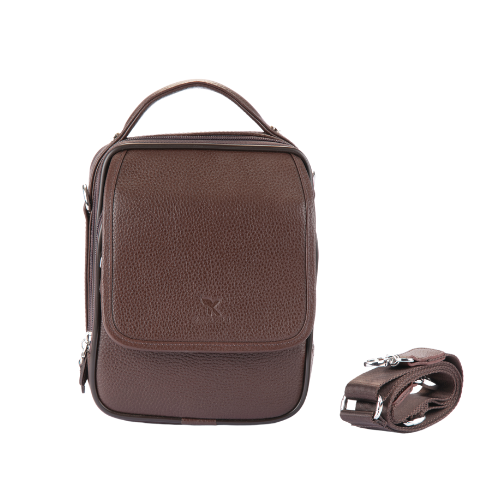 Hakiki Deri El Çantası Kahve 884-02