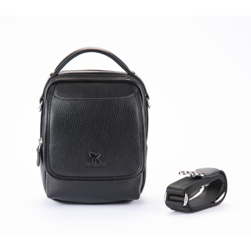 Hakiki Deri El Çantası Siyah 885-01