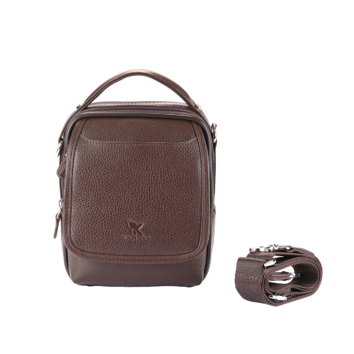 Hakiki Deri El Çantası Kahve 885-02