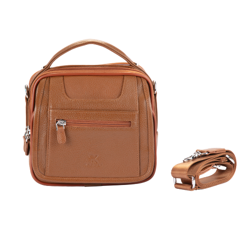 Hakiki Deri El Çantası Taba 886-03