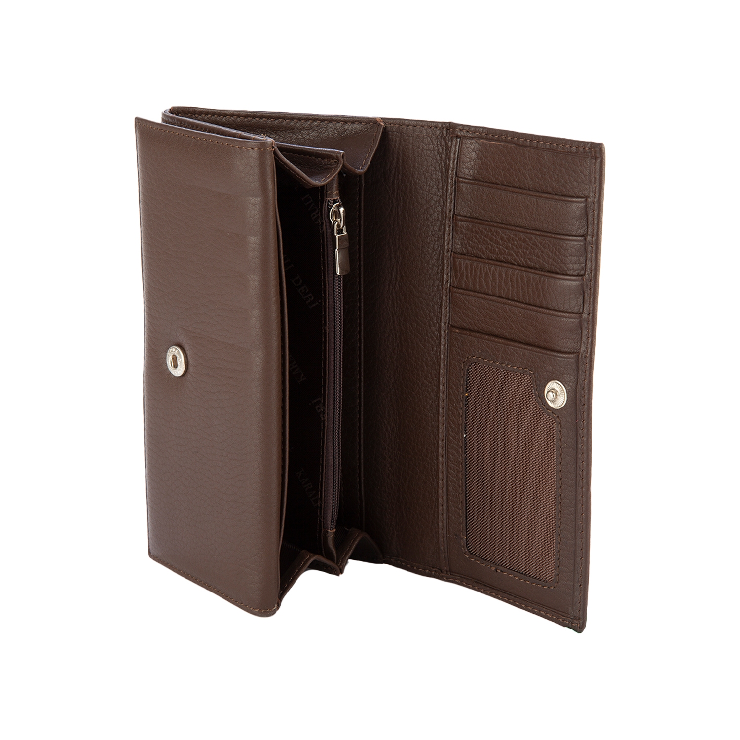 Hakiki Deri Kadın Portföy Kahve BC411-02