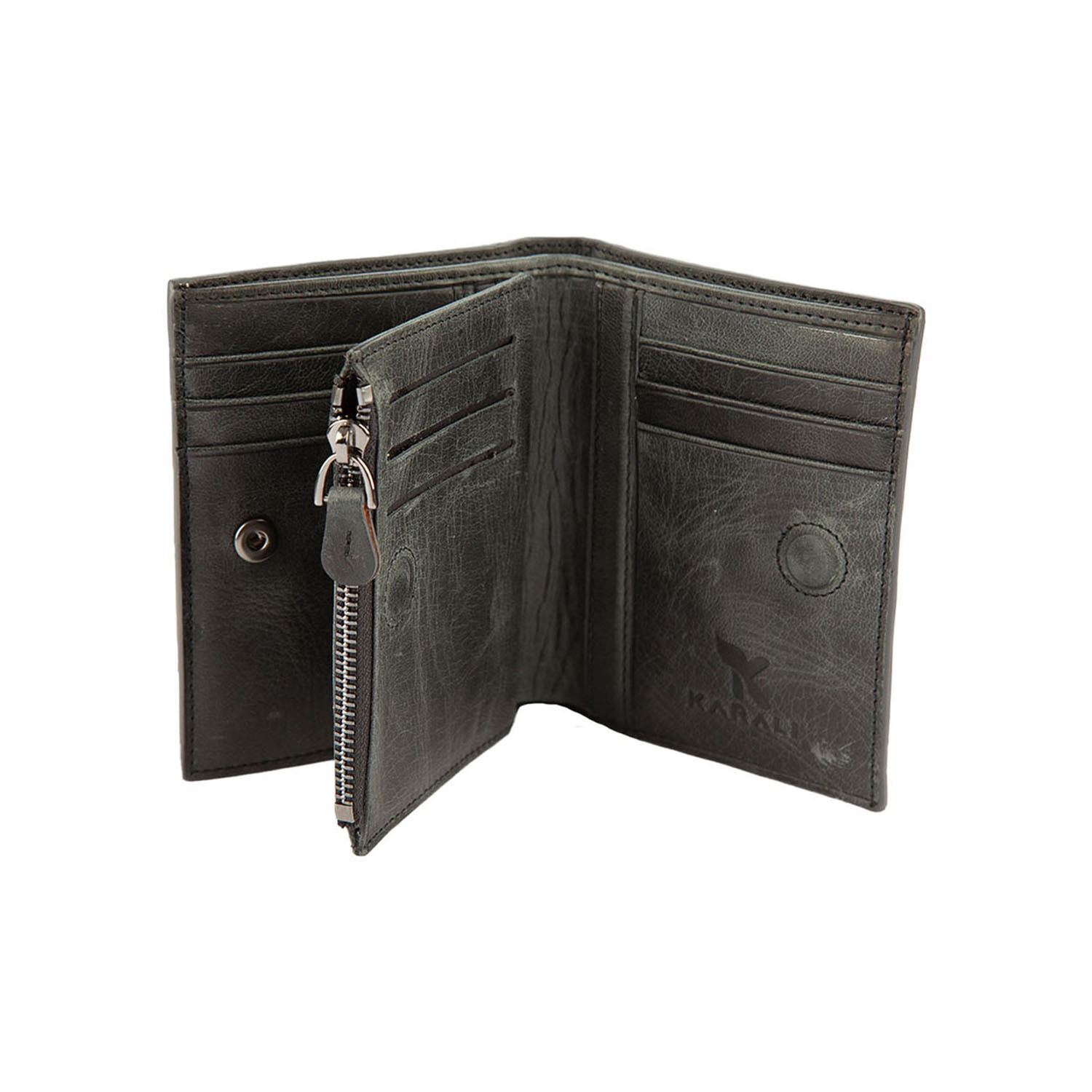 Hakiki Deri Erkek Cüzdan Gri C257-08