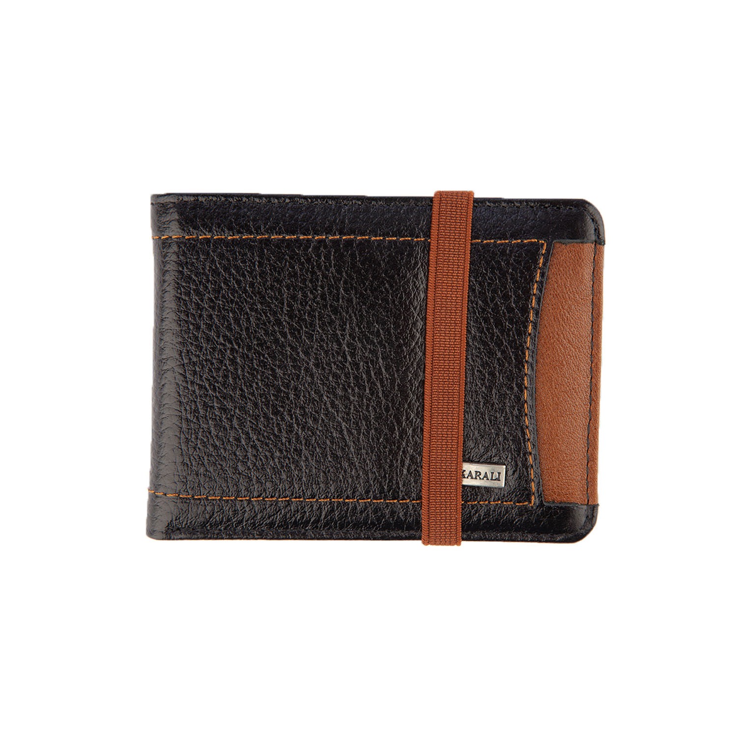 Hakiki Deri Kartlık Siyah-Taba K518-13