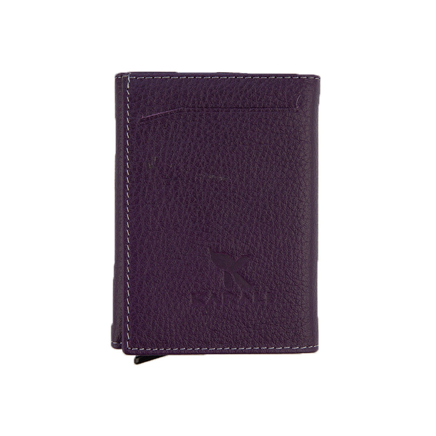 Hakiki Deri Kartlık Mor K500-09