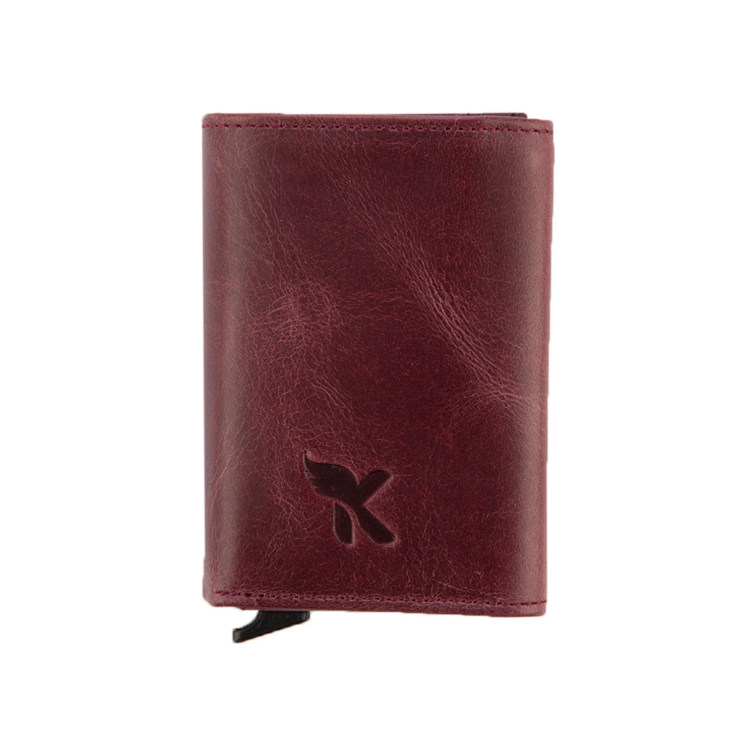 Hakiki Deri Kartlık Bordo K502-06