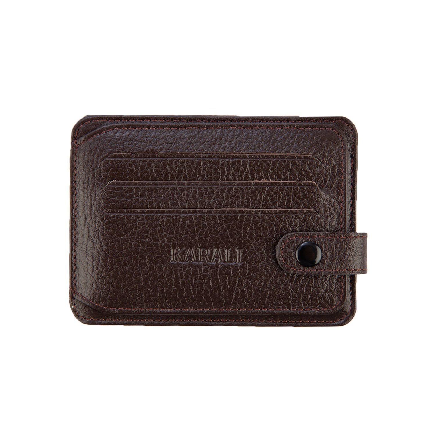 Hakiki Deri Kartlık Kahve K509-02