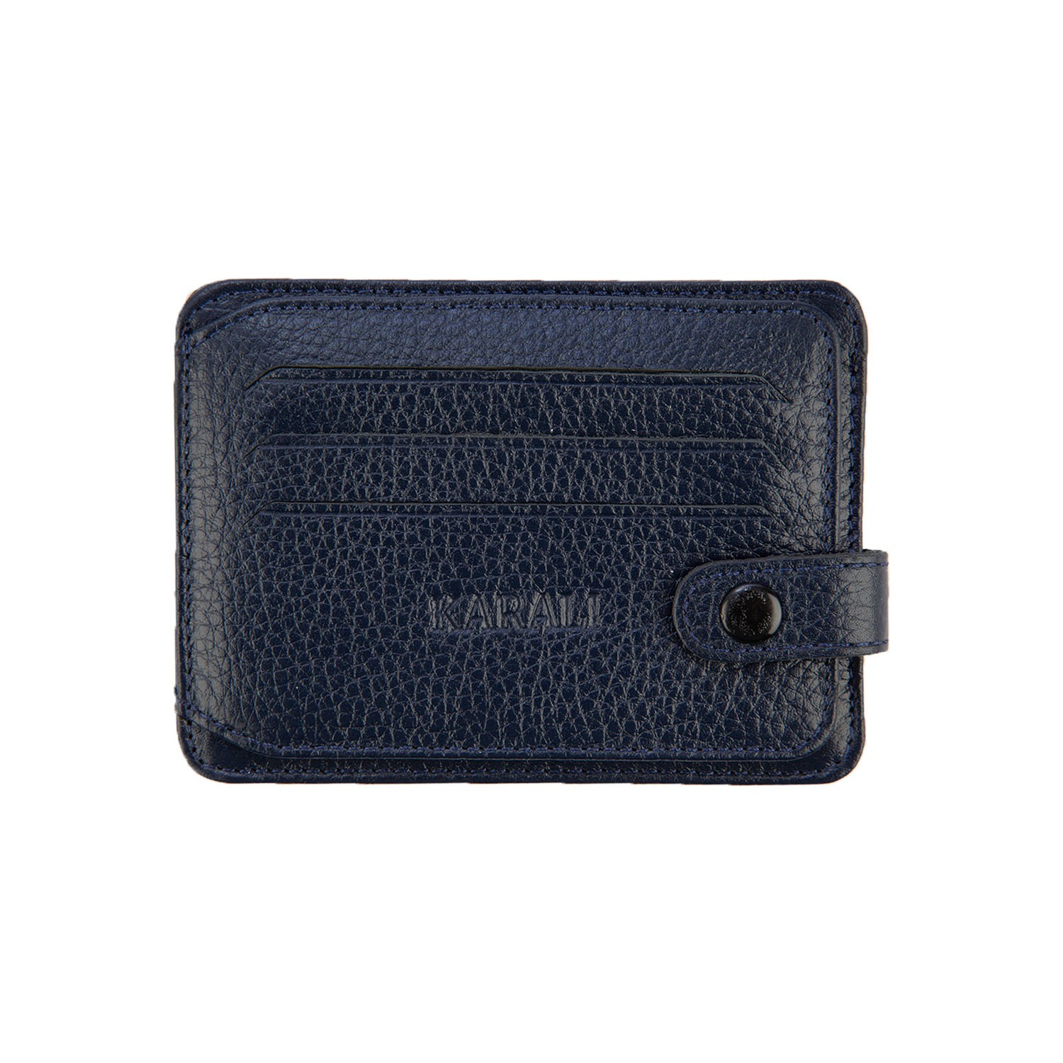 Hakiki Deri Kartlık Lacivert K509-04