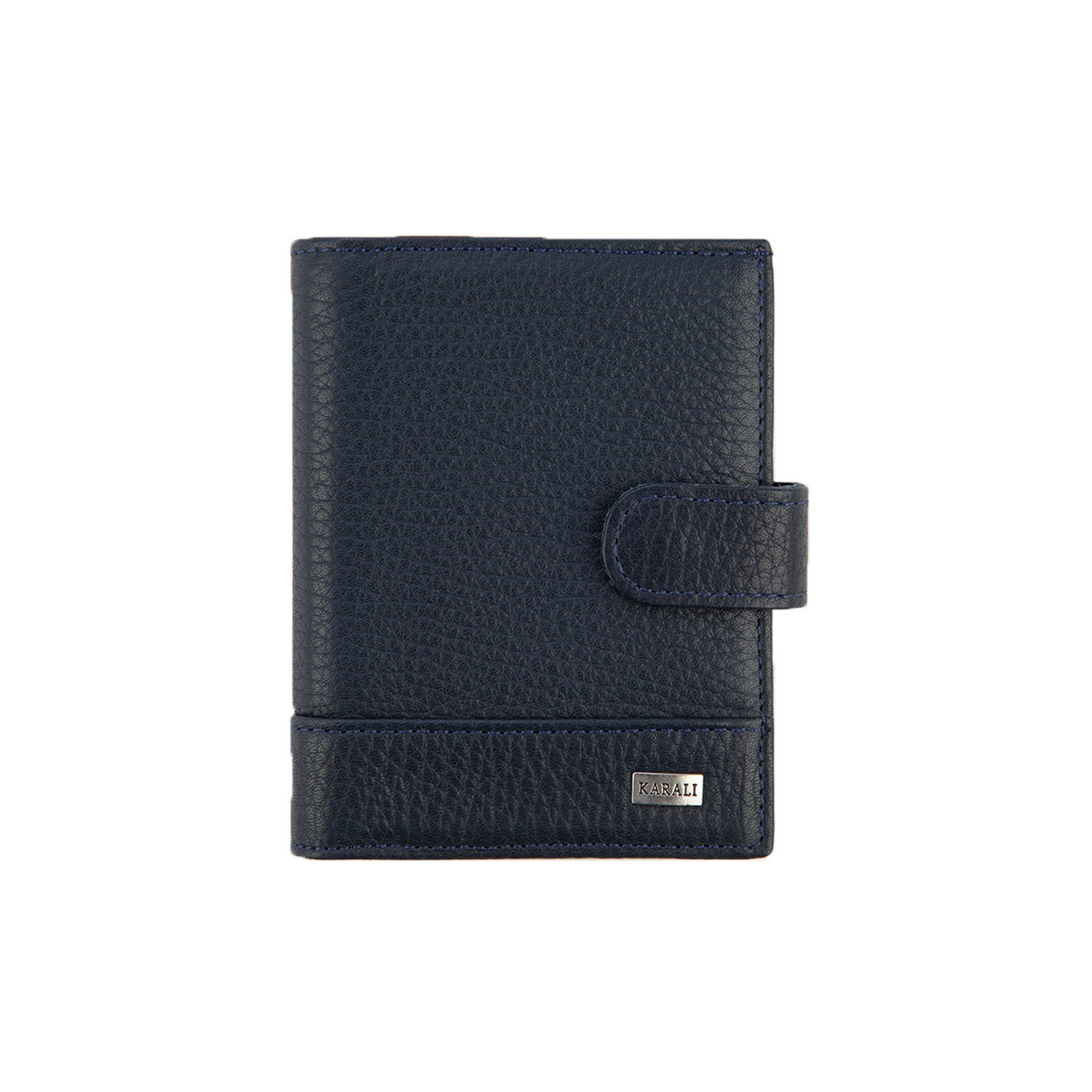 Hakiki Deri Erkek Kartlık Lacivert K527-04