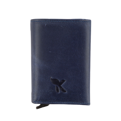 Hakiki Deri Kartlık Lacivert K502-04