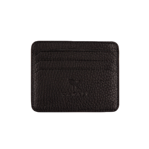 Hakiki Deri Kartlık Siyah-Bordo K511-15