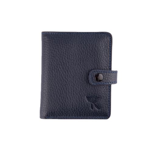 Hakiki Deri Kartlık Lacivert K520-04