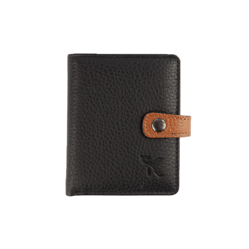 Hakiki Deri Kartlık Siyah-Taba K520-13