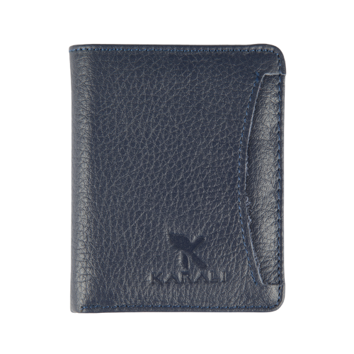 Hakiki Deri Kartlık Lacivert K521-04