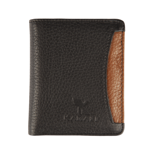 Hakiki Deri Kartlık Siyah-Taba K521-13