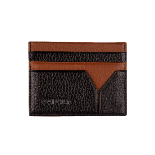 Hakiki Deri Kartlık Siyah-Taba K531-13