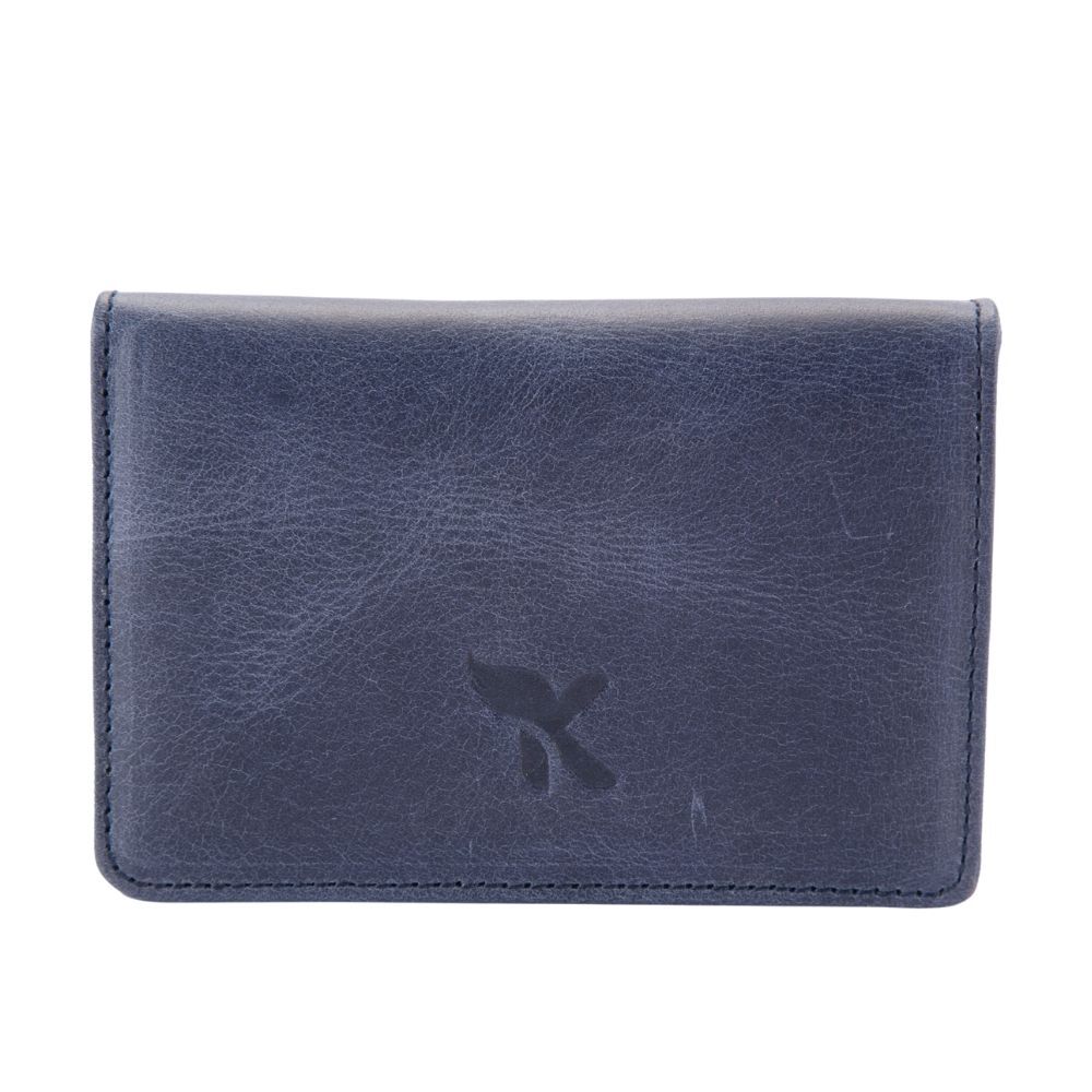 Hakiki Deri Erkek Kartlık Lacivert K545-04