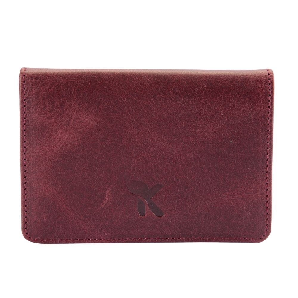 Hakiki Deri Erkek Kartlık Bordo K545-06