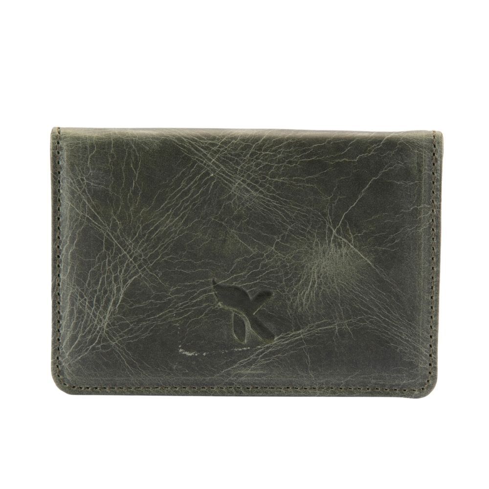 Hakiki Deri Erkek Kartlık Yeşil K545-07