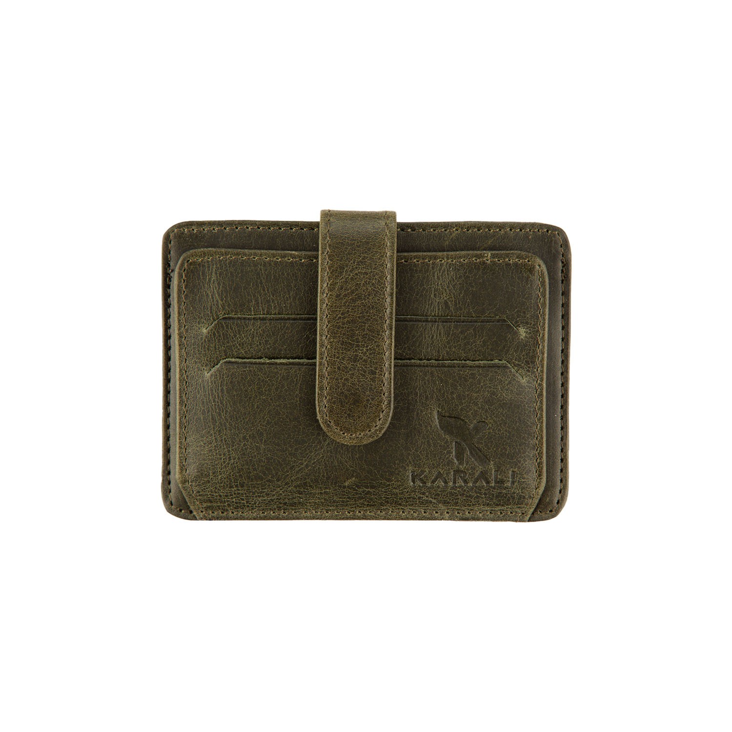 Hakiki Deri Kartlık Yeşil K561-07