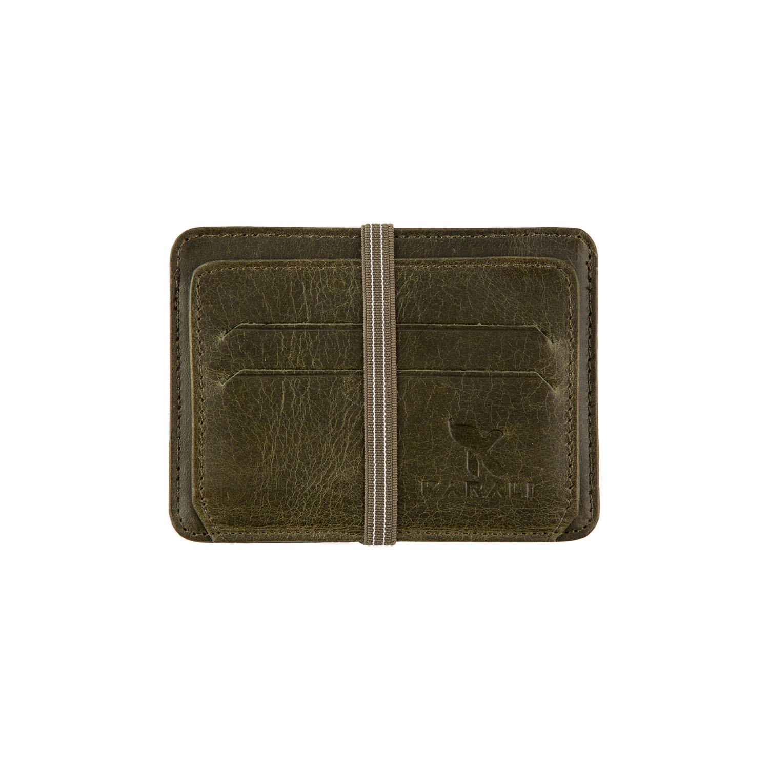 Hakiki Deri Kartlık Crazy Yeşil K572-07