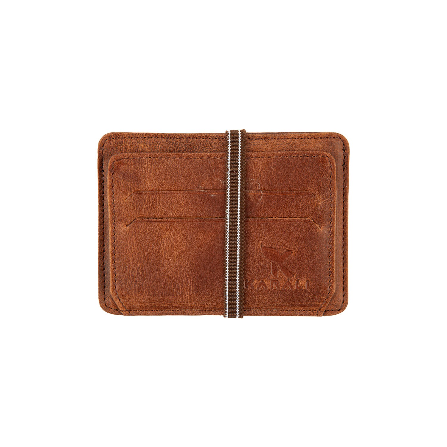 Hakiki Deri Kartlık Crazy Taba K572-11