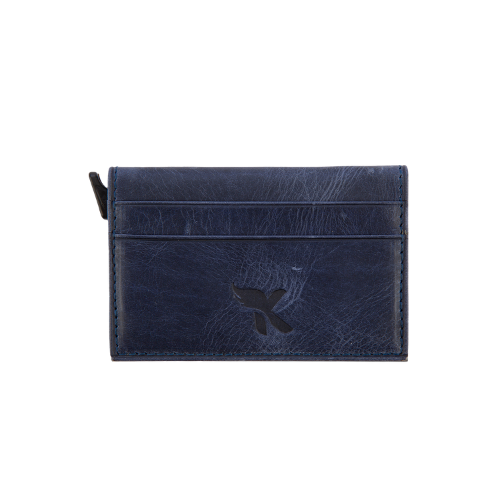 Hakiki Deri Kartlık Lacivert K579-04