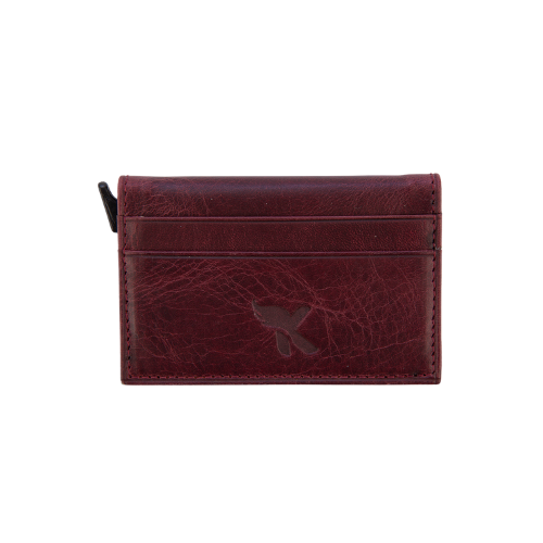 Hakiki Deri Kartlık Bordo K579-06