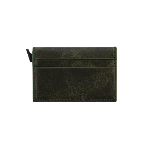 Hakiki Deri Kartlık Yeşil K579-07