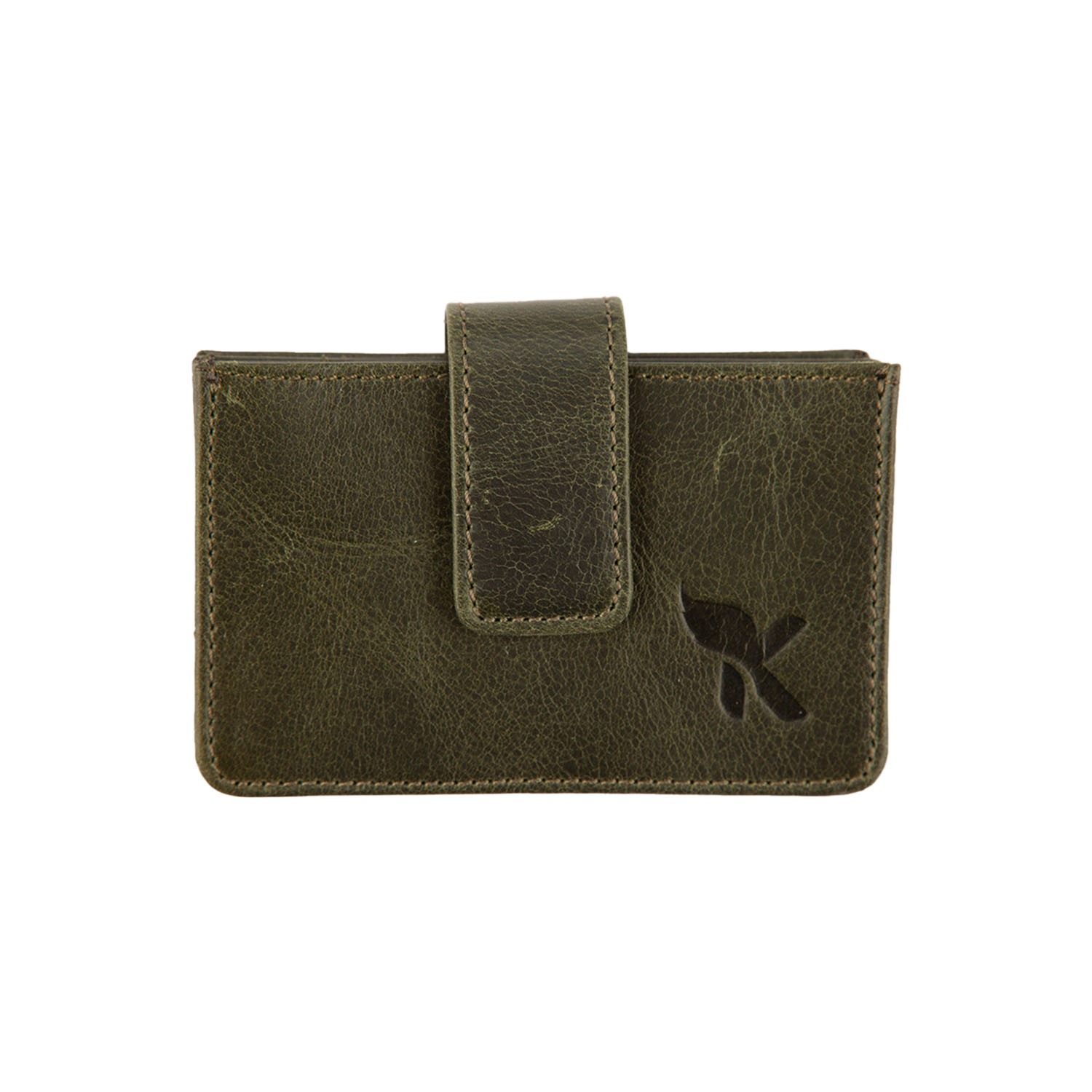 Hakiki Deri Kartlık Yeşil K581-07