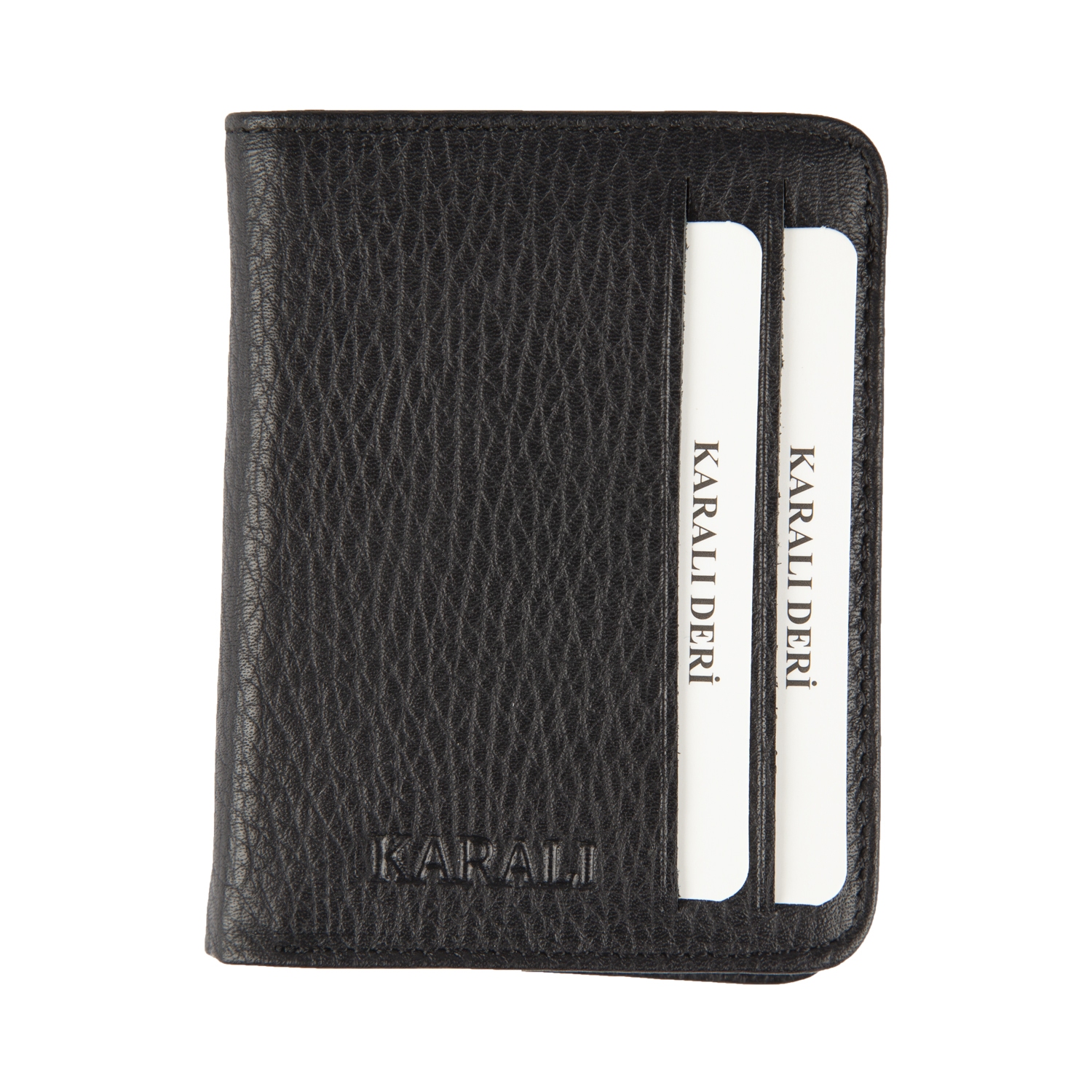 Hakiki Deri Erkek Kartlık Siyah K538-01
